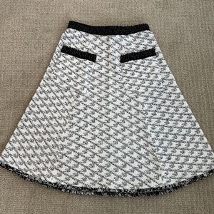 St. John Tweed Skirt, Black and White, Size 2